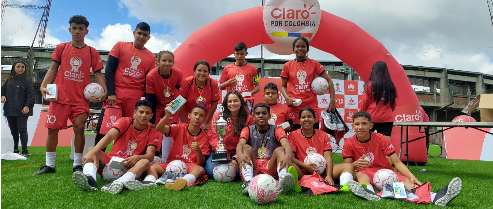 Beneficiarios de la Fundación Procaps, campeones de la Copa Claro por Colombia 2022